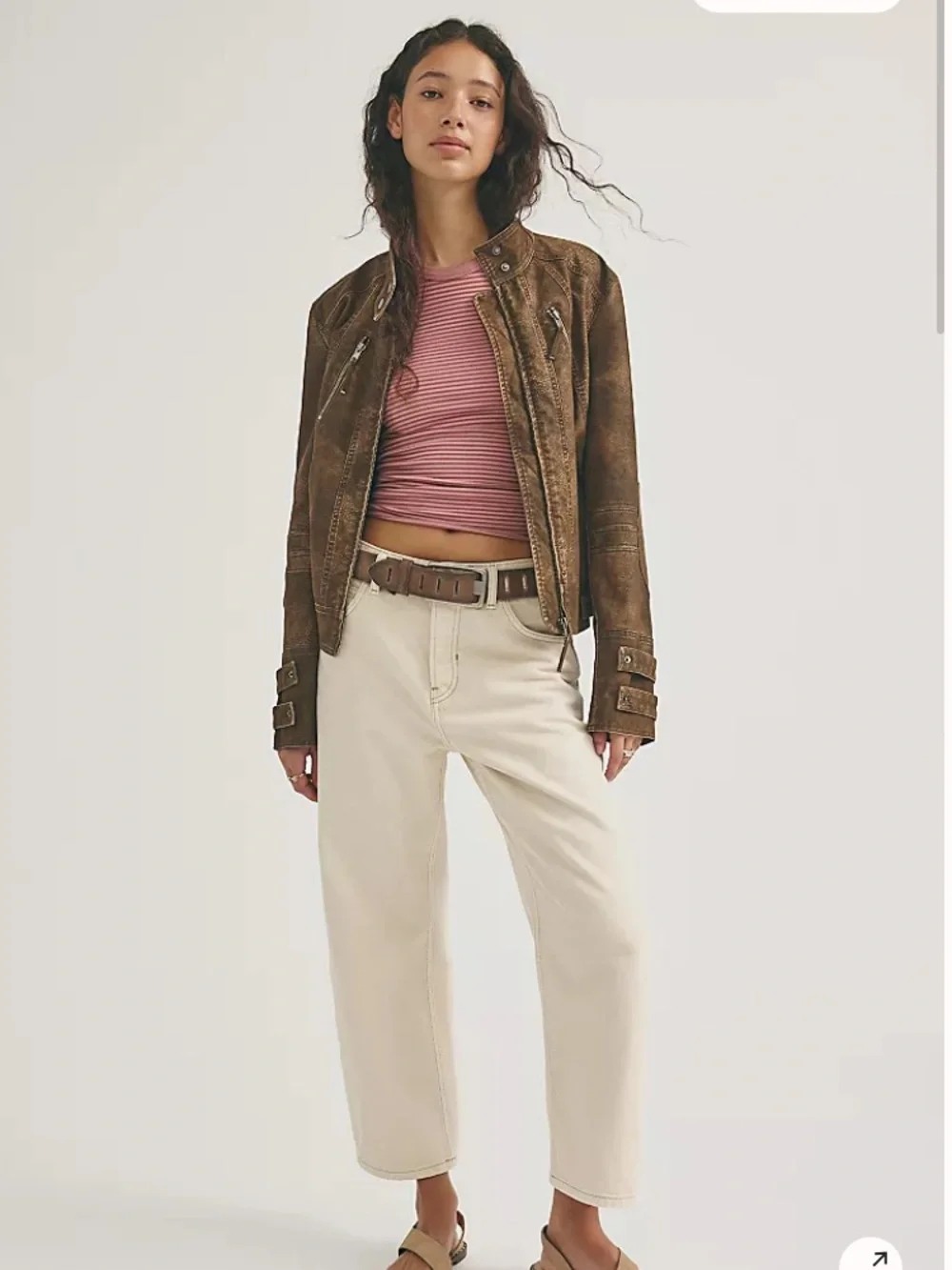 Free People Deep Trance Jeans in Cream - Picture 5 of 7